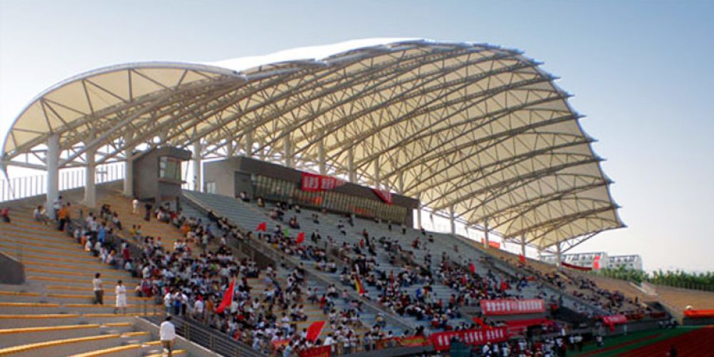 大型体育馆膜结构的膜材热合